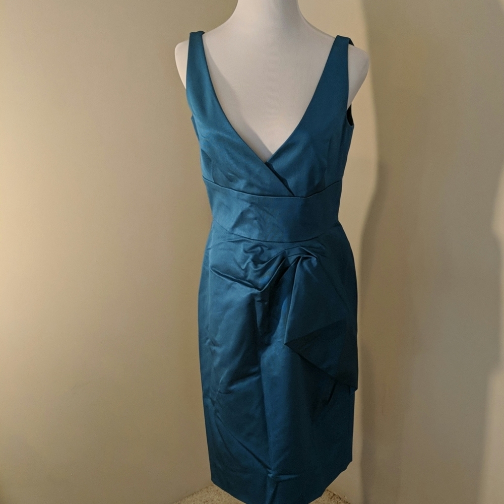 Lela Rose teal cocktail dress Size 8